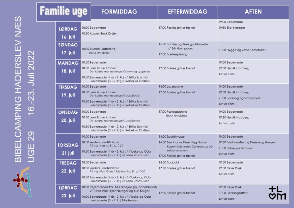Program Uge 29